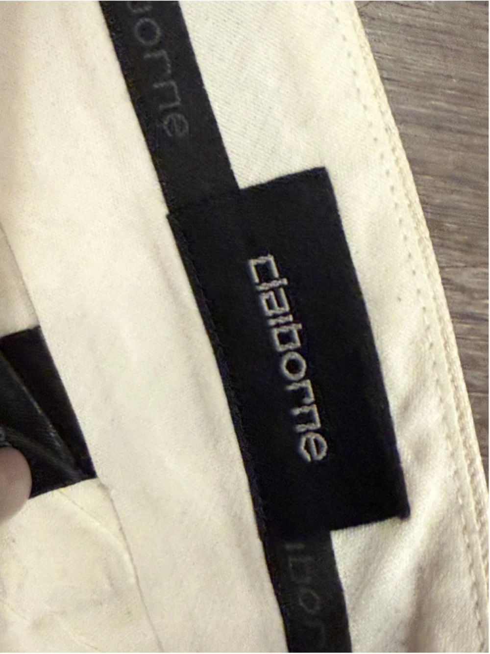 Vintage Y2K Claiborne Men's Beige Linen Blend Lightweight Trousers Waist 34x29
